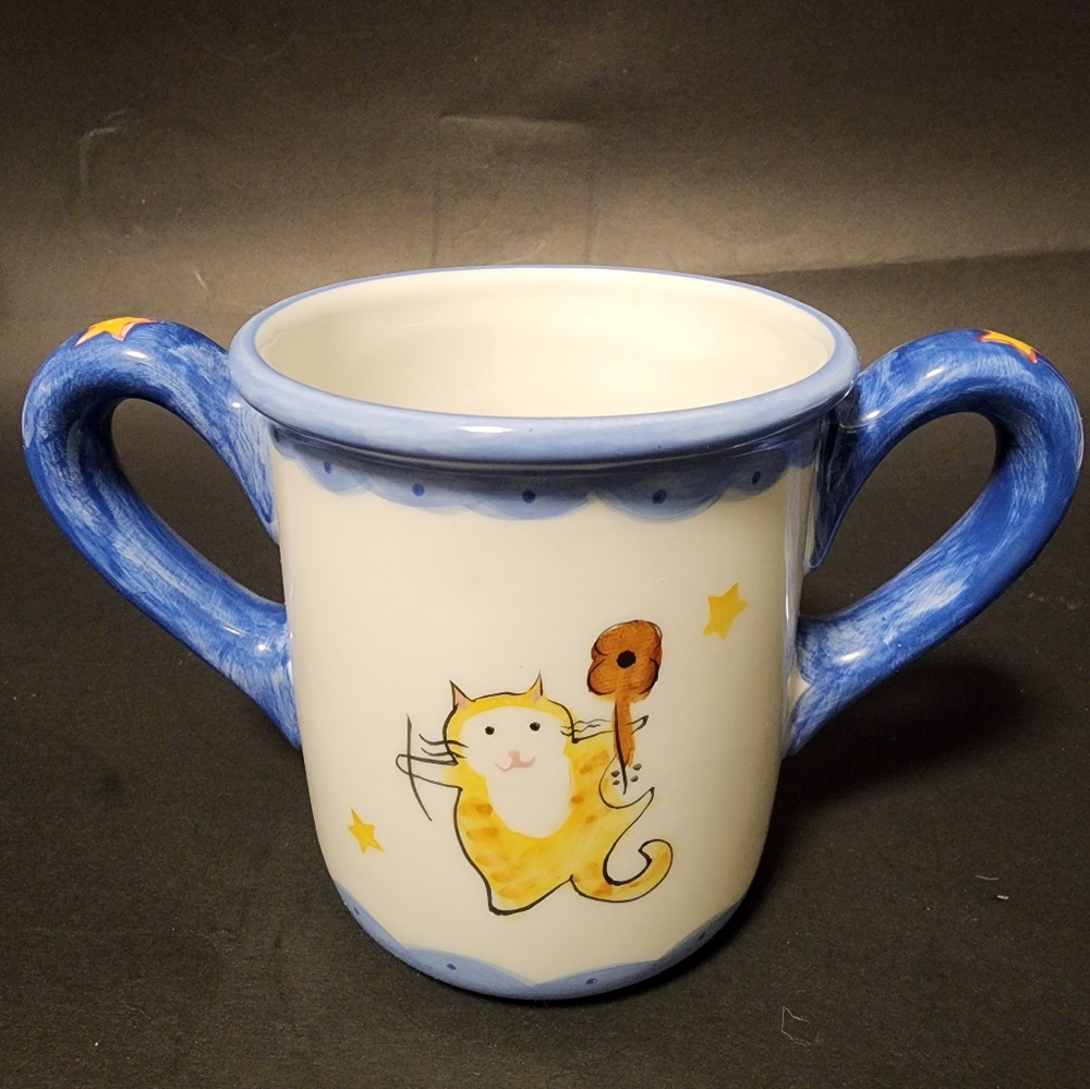 Mesa International Handcrafted Kids' Ceramic Animal-Themed Mug 10 fl oz